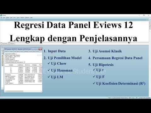 Thumbnail for Regresi Data Panel Eviews 12 Lengkap dengan Penjelasannya by Tabrani Education