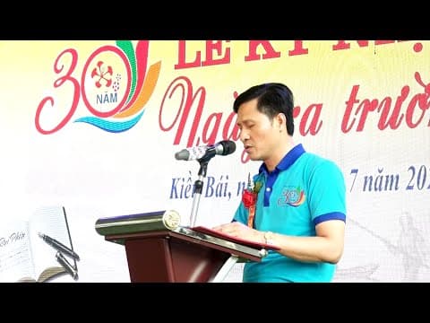 Thumbnail for Diễn văn kỉ niệm 30 năm Ngày ra trường của Trưởng Ban Tổ chức by Quyen Nguyễn