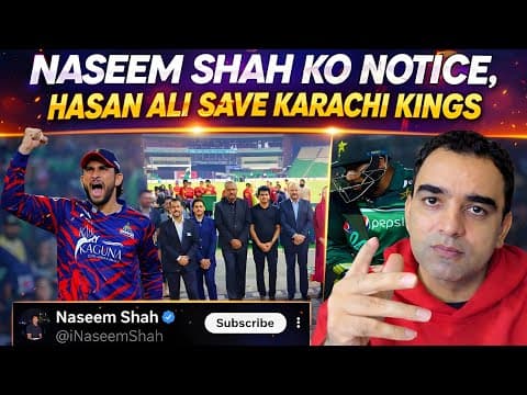 Thumbnail for Notice Issued To Naseem Shah 🚨 Hasan Ali’s Stunning Rescue For Karachi Kings 🏏👏 by 𝐉𝐨𝐮𝐫𝐧𝐚𝐥𝐢𝐬𝐭 𝐒𝐚𝐧𝐚𝐮𝐥𝐥𝐚𝐡 𝐊𝐡𝐚𝐧