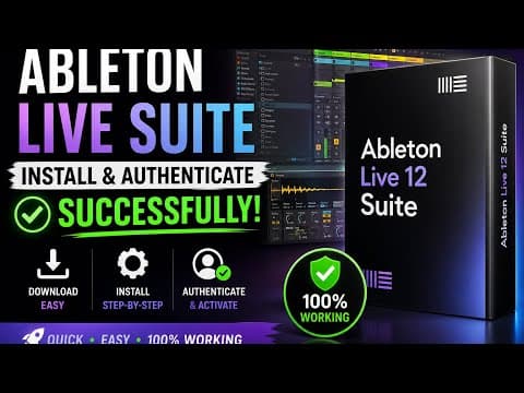 Thumbnail for Install and Activate Ableton Live Suit   Comple Guide Tutorials by JPaulson Studios