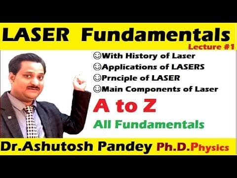 Thumbnail for What is LASER | Principle of LASER Action | Main Components of Laser | Applicationsसबसे आसान by Technical Physics 