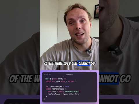 Thumbnail for You're likely using [weak self] incorrectly in your Swift Tasks... #concurrency #swift #ios by donny wals
