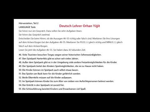 Thumbnail for #Thomas-Telc B1 - Hören Teil 1–3 - mit lösungen 2025-İzleme amaçlıdır – indirilemez, kopyalanamaz. by Orhan Yigit