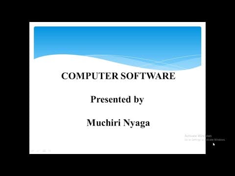 Thumbnail for Computer Software by Muchiri Nyaga