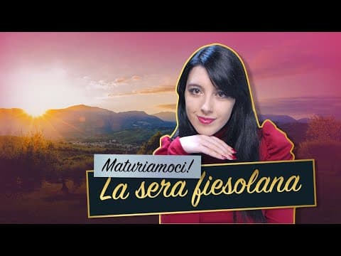Thumbnail for La sera fiesolana – Gabriele D'Annunzio | Analisi e commento 🎇 by Diario di Charlotte