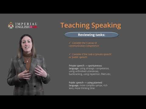 Thumbnail for IEUK TESOL   Session 9   Teaching Speaking by Imperial English Azerbaijan