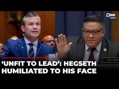 Thumbnail for 'Get The Hell Out': Democrat Carbajal Destroyed Pete Hegseth In Viral Hearing | US News by Hook Global