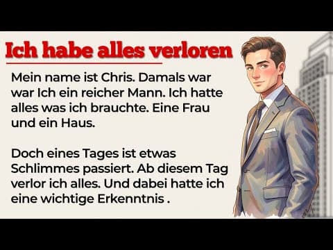 Thumbnail for Wie ein reicher Mann alles verlor | Learn German with Stories | German Stories by Deutsche Geschichten 