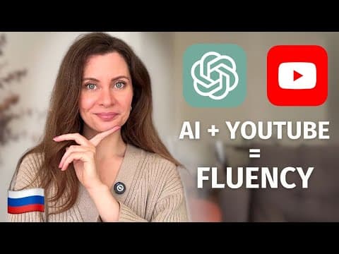 Thumbnail for How I Teach Russian Learners to Practice Speaking with AI + YouTube (Free Tools, Prompts) by Yaroslava Russian
