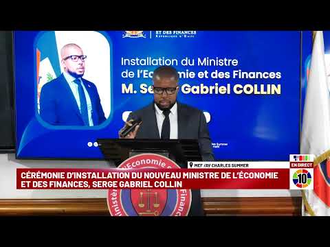 Thumbnail for CÉRÉMONIE D’INSTALLATION DU NOUVEAU MINISTRE DE L’ÉCONOMIE ET DES FINANCES, SERGE GABRIEL COLLIN by Television Nationale D'Haiti TNH