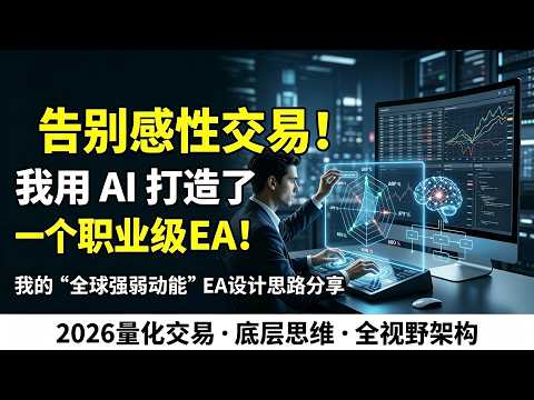 Thumbnail for 告别感性交易：我用 AI 打造了一个职业级EA!｜全球强弱动能EA设计思路分享#外汇交易 #mt5ea by 王小二交易录
