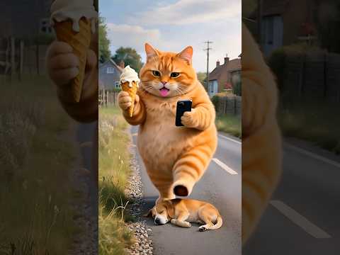 Thumbnail for The orange cat is bad 😅😂 #cat #funny #funnycats #cute #ai #orangecat #قطط by Orange cat YT