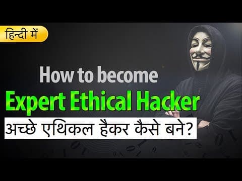 Thumbnail for How to become expert ethical hacker? | Hacker roadmap in Hindi by TechChip