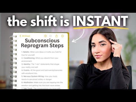 Thumbnail for How I Actually Reprogrammed My Subconscious Mind (after everything else failed) by Sabah Ali