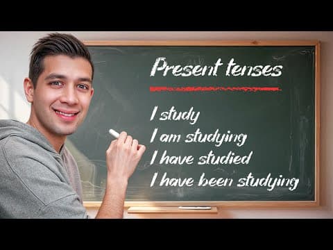 Thumbnail for English Grammar: All 4 Present Tenses by POC English