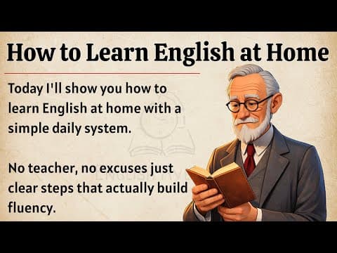 Thumbnail for How to Learn English at Home || Graded Reader || Improve Your English Fluency ✅️  by English Avenue