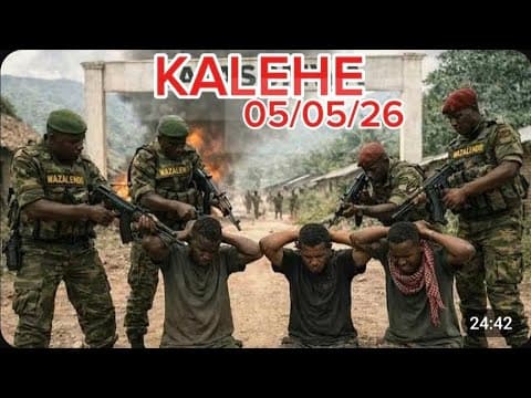 Thumbnail for 🔥🚨05/05/26 KALEHE EN FEU : APRÈS LA DÉFAITE AU M23 💥 2 GÉNÉRAUX WAZA S’AFFRONTENT ⚔️ TRAHISON ? by Afro infos 243