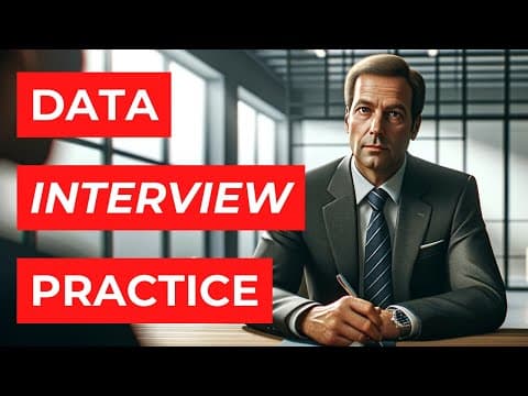 Thumbnail for Data Analyst Mock Interview by Avery Smith | Data Analyst