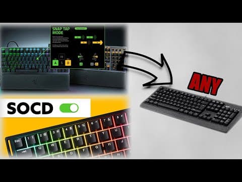 Thumbnail for How to get Snap Tap/SOCD feature on ANY keyboard - ANY game by nVesko
