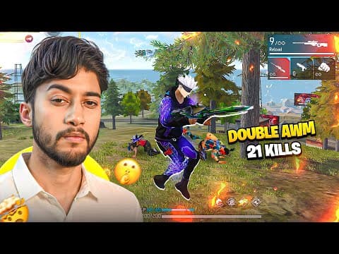 Thumbnail for 2 AWM Solo vs Squad 21 Kill OverPower 2026 Gameplay - Free Fire by Badge 99