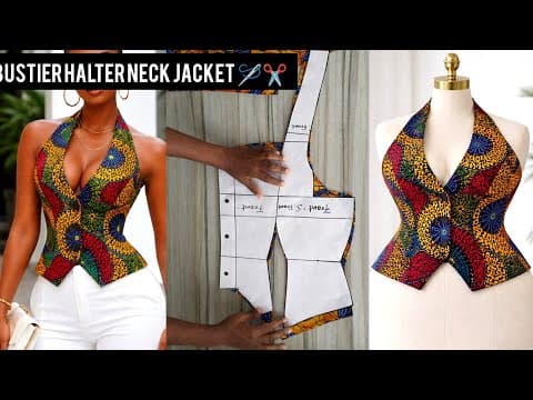 Thumbnail for How to sew halter neck waistcoat 🧵📏🪡✂️ by Uwa Apparel 