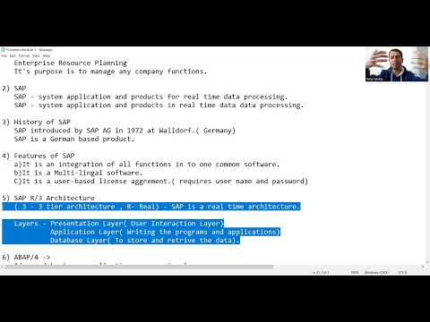 Thumbnail for 1 - Basics of SAP and ABAP - Introduction Part1 by SAP ABAP by Rahul Mehta