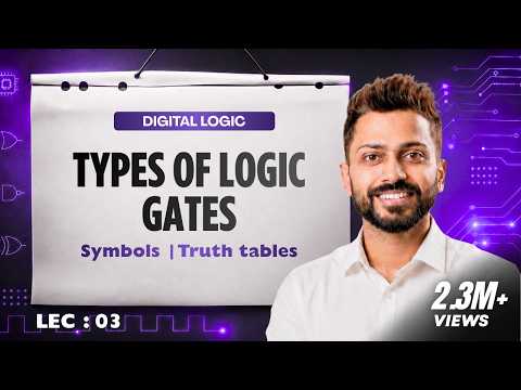 Thumbnail for Lec-3: Types of Logic Gates | Symbols | Truth Tables by Gate Smashers