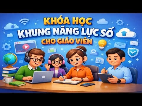 Thumbnail for Khóa học Khung Năng lực số cho Giáo viên Bài thi cấp giấy chứng nhận Hoàn thành khóa học by Công nghệ Số - Chia sẻ đam mê