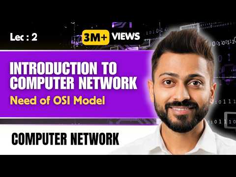 Thumbnail for Lec-2: Introduction to Computer Network | OSI MODEL in easiest Way in Hindi | Need of OSI model by Gate Smashers