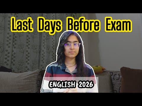 Thumbnail for How I Scored 99 in English (Real Exam Strategy) by Ishitells