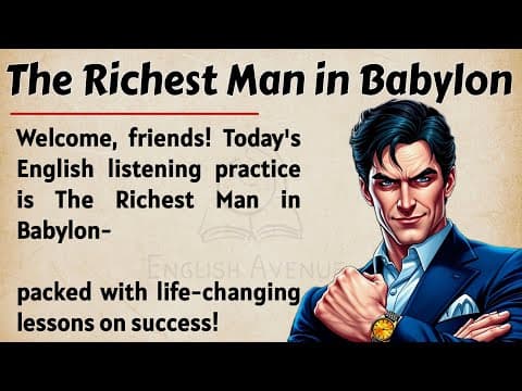 Thumbnail for The Richest Man in Babylon Book Summary || Learn English & Get Inspired ✅ || Graded Reader - Level 3 by English Avenue