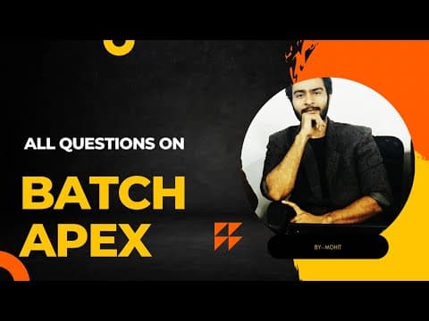 Thumbnail for Salesforce Batch apex Interview questions || salesforce developer || batch apex notes by Salesforce & Interviews