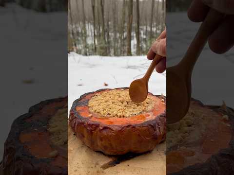 Thumbnail for Kabakta Portakallı Süt Helvası ❄️ - Cooking orange milk halva in pumpkin by Karadenizli Maceracı