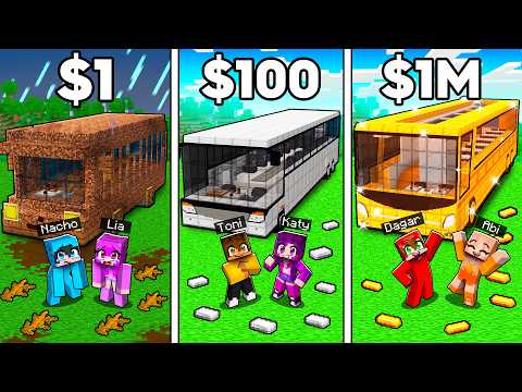 Thumbnail for Minecraft Autobús POBRE vs Autobús MILLONARIO by Nacho