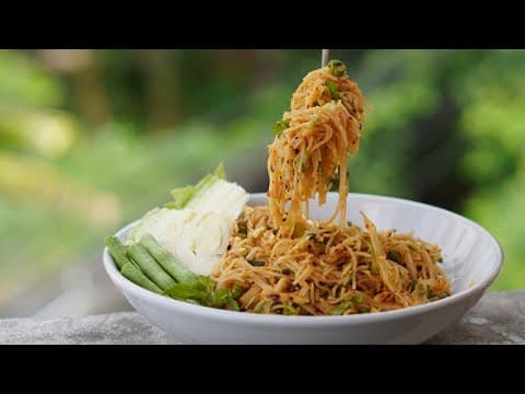 Thumbnail for မုန့်တီသုပ် အလွယ်ပြုလုပ်နည်း…👩🏻‍🍳😋🍝 by AYE MYAT PHYO