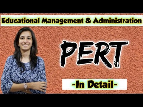 Thumbnail for PERT | Educational Management & Administration | TETs/OSSTET/SETs/UGC NET | Inculcate Learning by Inculcate Learning