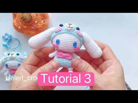 Thumbnail for 钩针玉桂狗教程3（帽子） crochet Cinnamoroll tutorial 3 #crochettutorial #cinnamoroll  by Helen_crochet