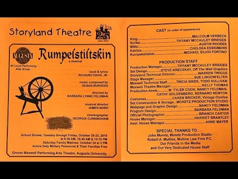 Thumbnail for Storyland Theatre presents Rumpelstiltskin 2015 by Storyland Theatre, Inc.