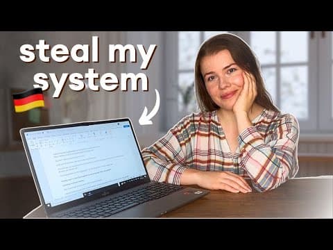 Thumbnail for How to Learn German Fast (just copy my system) by Alyona