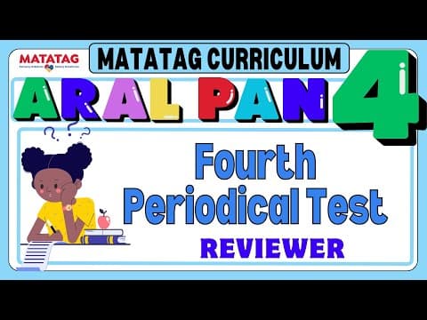 Thumbnail for AP 4 Grade 4 Quarter 4_ FOURTH Periodical Test Reviewer #grade 4 EXAMINATION REVIEWER Revised K- 12 by Teacher Aika
