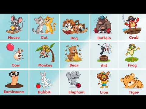 Thumbnail for Bé Học Tiếng Anh Con Vật Dễ Thương | Kids Learn Animal Names Easily | Oh Vui Kids by Oh Vui Kids