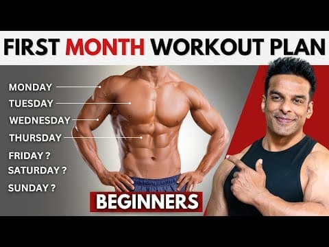 Thumbnail for First Month At Gym | Full Month Workout For Beginners | Yatinder Singh by Yatinder Singh