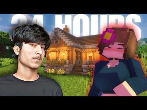 Thumbnail for Spending 24 Hours with Jenny in Minecraft CRAZY challenge (Jenny mod)💀 by lpoai 