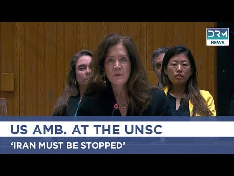 Thumbnail for U.S. Backs Israel’s Strikes on Iran’s Nuclear Sites at UN Security Council Meeting | AC1G by DRM News