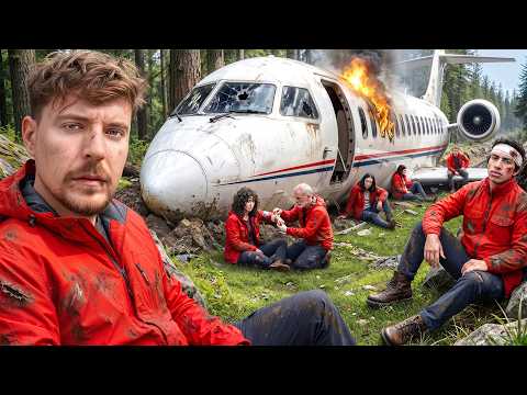 Thumbnail for 100 People Simulate Being Stranded In The Wilderness by MrBeast