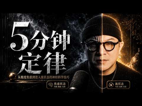Thumbnail for 焦虑发作时,给自己5分钟!斯坦福神经科学家验证的5分钟定律!5分钟定律实操手册:从极度焦虑到进入流状态的神经科学技巧 by 毅先生Yeethinks