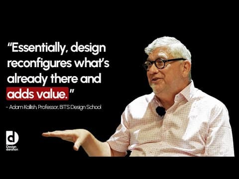 Thumbnail for Adam Kallish on the Changing Landscape of Design | Design Darshan #2 (Faculty Feature) by BITS Design School Mumbai