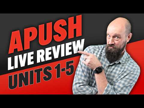 Thumbnail for APUSH Live Stream REVIEW—Units 1-5 by Heimler's History
