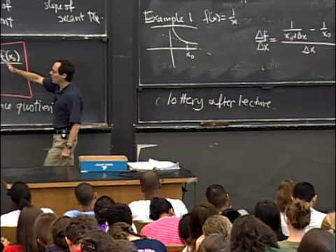 Thumbnail for Lec 1 | MIT 18.01 Single Variable Calculus, Fall 2007 by MIT OpenCourseWare
