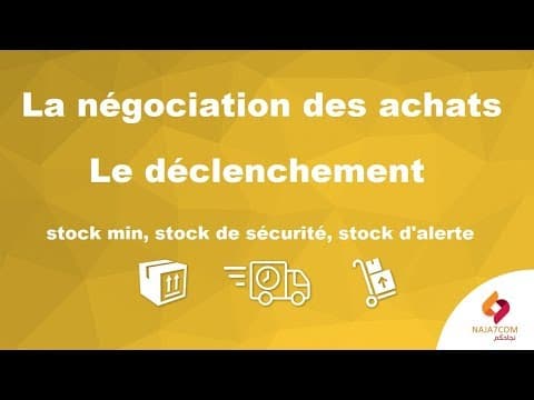 Thumbnail for La négociation des achats et le déclenchement (stock min, stock de sécurité, stock d'alerte) by naja7com I نجاحكم